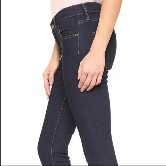 James Jeans Dry Aged Denim Twiggy in Black Cat Dark Wash Stretch Ankle Size 28 - Picture 8 of 16